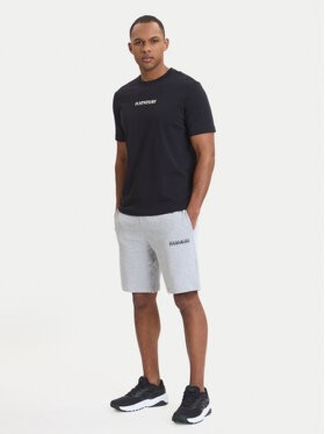 Napapijri Szorty sportowe N-Gori NP0A4IBQ Szary Regular Fit