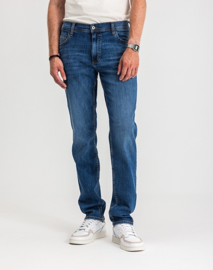 Męskie Spodnie Jeansowe Mustang Style Washington Straight Denim Blue 1017119 5000 782