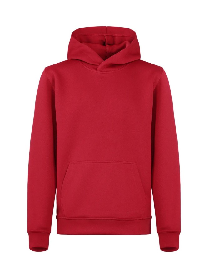 clique Miami Hoody Junior z bawełny i poliestru z recyklingu - Czerwony – Red
