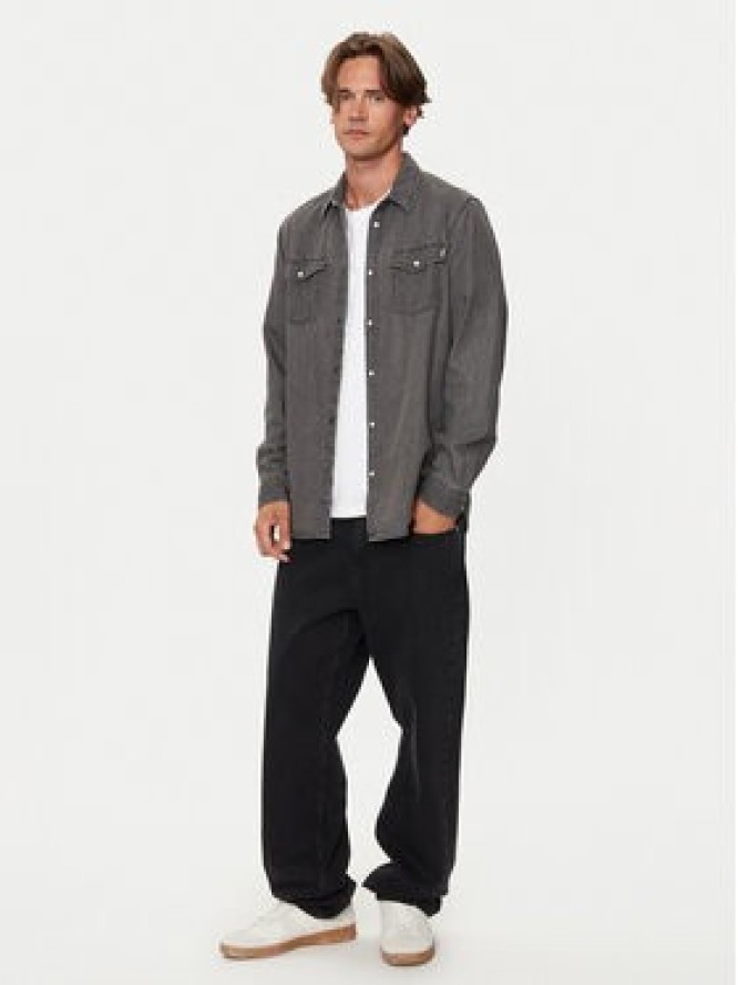 Pepe Jeans Koszula jeansowa PM308586 Szary Regular Fit
