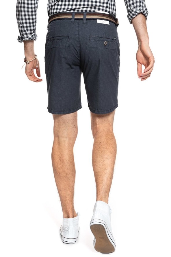 SPODENKI MUSTANG Denver Short Check Print 1912-Total Eclipse 1007528 11318