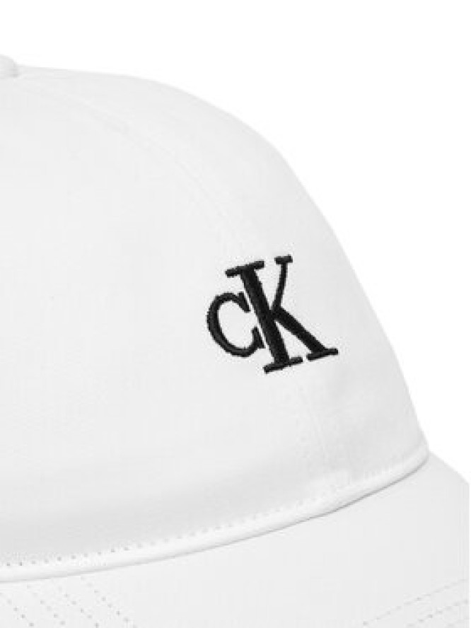 Calvin Klein Jeans Czapka z daszkiem Small Monogram LV04K5024G Biały