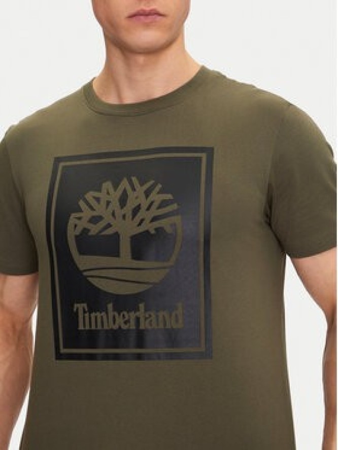 Timberland T-Shirt TB0A5WQQ Zielony Regular Fit