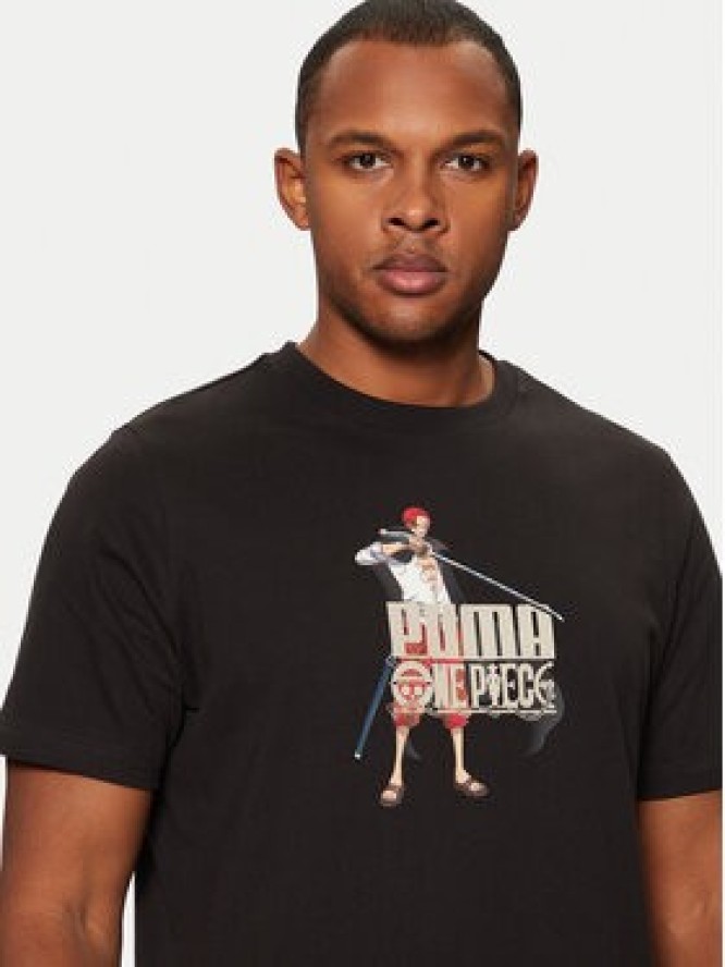 Puma T-Shirt One Piece 624665 Czarny Regular Fit