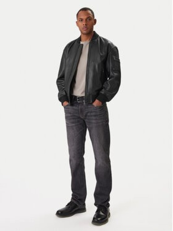 BOSS Kurtka skórzana Jakri 50552151 Czarny Regular Fit