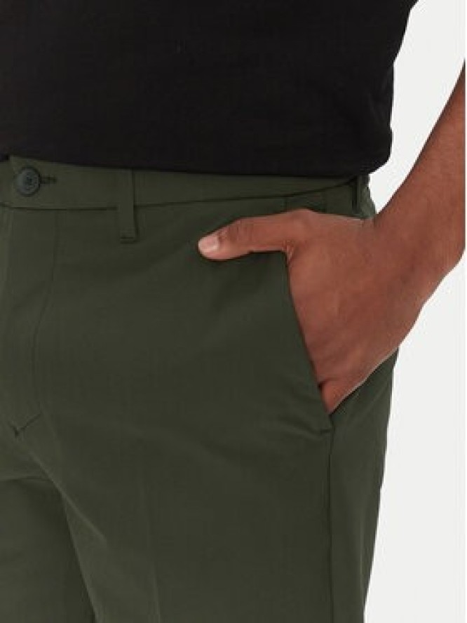 BOSS Szorty materiałowe S_Commuter_10.5 Inch 50540337 Zielony Slim Fit