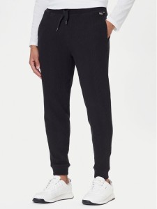 BOSS Spodnie dresowe Structure 50540577 Czarny Regular Fit