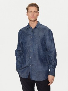 Guess Koszula M5RH22 WFKE0 Granatowy Regular Fit