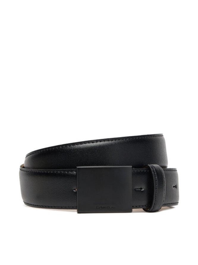 Calvin Klein Pasek Męski Titlecase Plaque Buckle 32Mm LV04D7030G Czarny