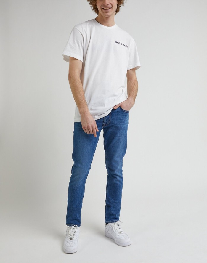 LEE LUKE MĘSKIE SPODNIE JEANSOWE JEANS DŻINSY BLUE SHADOW MID L719IAA27 112338457