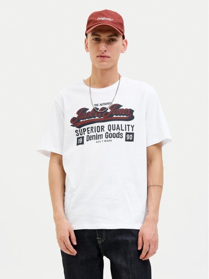 Jack & Jones T-Shirt Logo 12279535 Biały Standard Fit