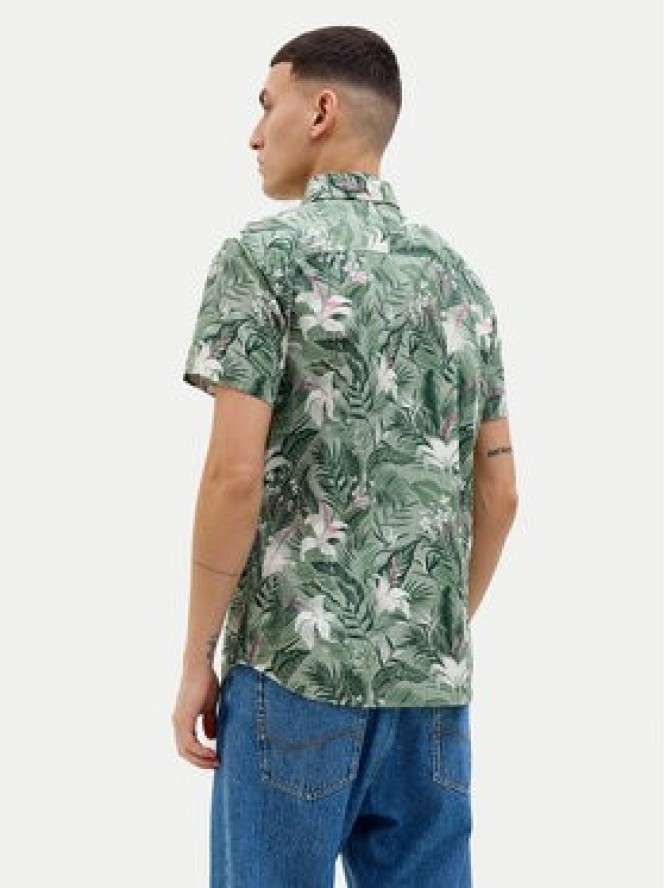 Jack & Jones Koszula Hawaii 12269137 Zielony Comfort Fit