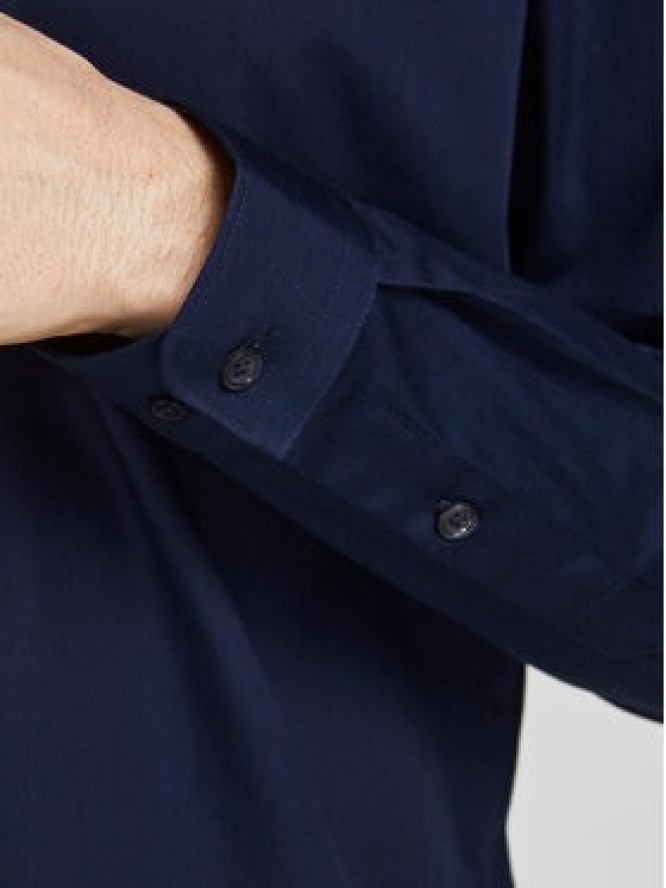 Jack & Jones Koszula 12201905 Granatowy Slim Fit