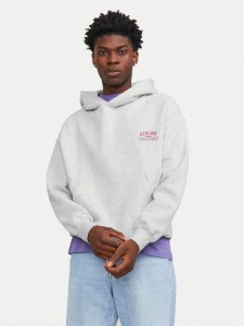 Jack & Jones Bluza Santorini 12253126 Biały Oversize