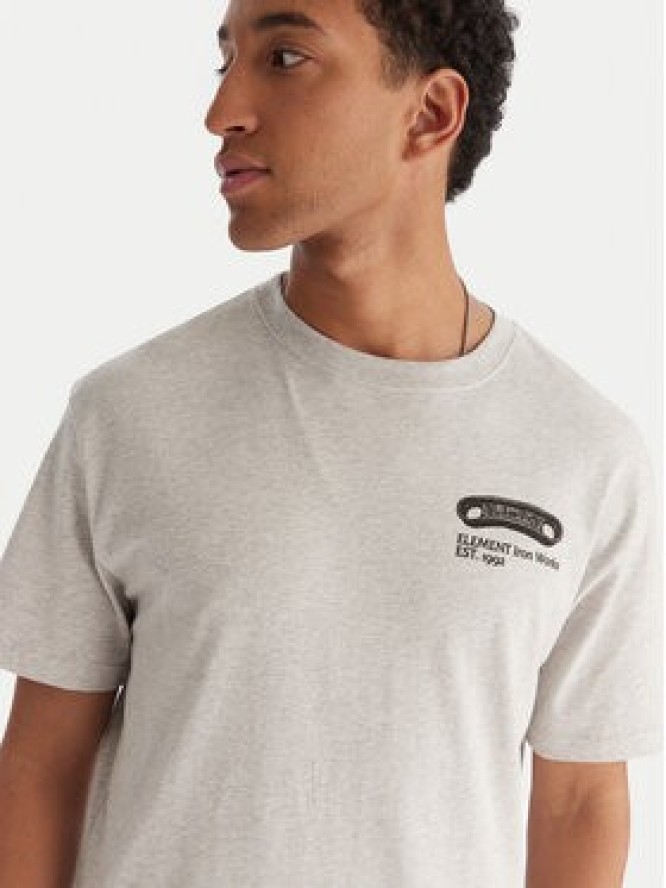 Element T-Shirt Iron Works SS ELYZT00565 Szary Relaxed Fit