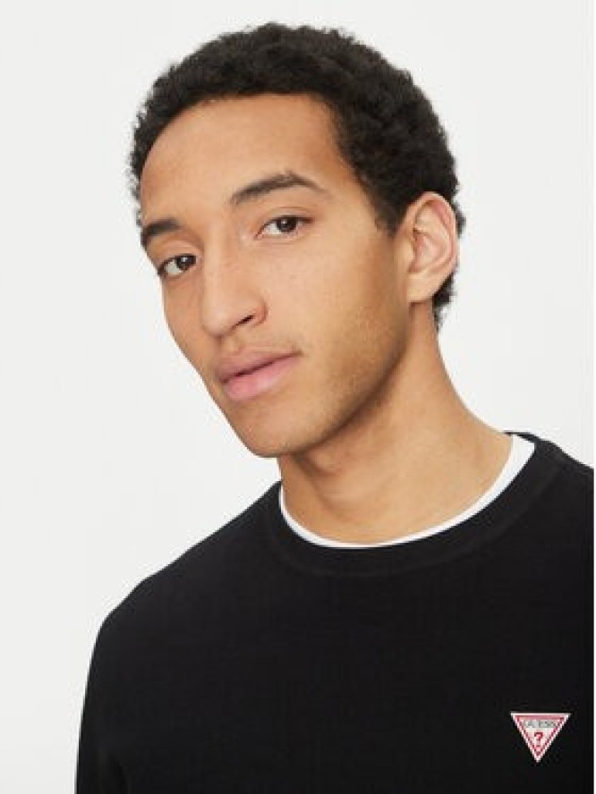 Guess Jeans Longsleeve M4BI77 KCII1 Czarny Regular Fit