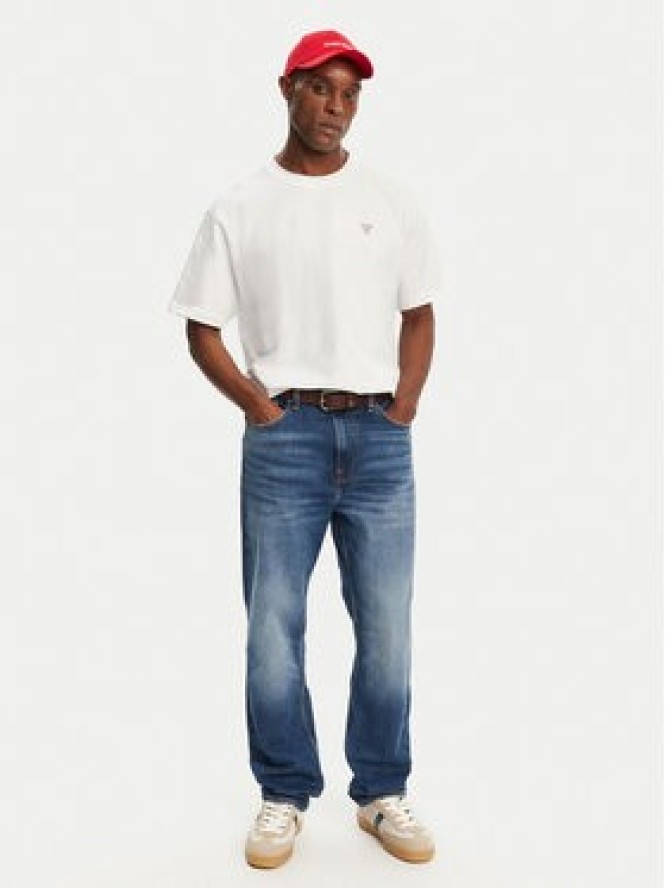 Guess Jeans T-Shirt M4YI46 K8FQ4 Biały Regular Fit