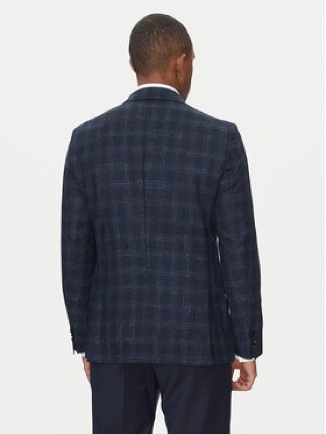 BOSS Marynarka H-Hutson-233 50535057 Granatowy Slim Fit