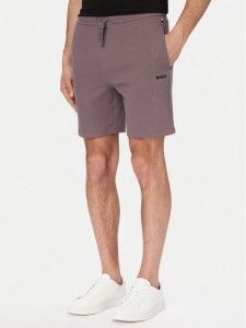 BOSS Szorty sportowe Waffle 50535884 Fioletowy Regular Fit