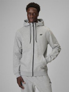 Bluza dresowa regular z kapturem męska 4F 4FRMM00TSWSM3058