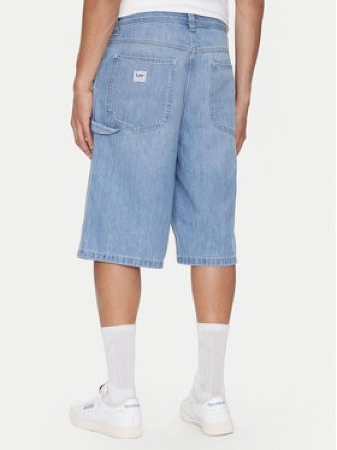 Lee Szorty jeansowe Carpenter 112364163 Niebieski Loose Fit