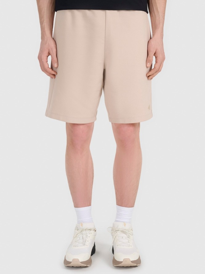 4F Spodenki dresowe męskie - beżowe M