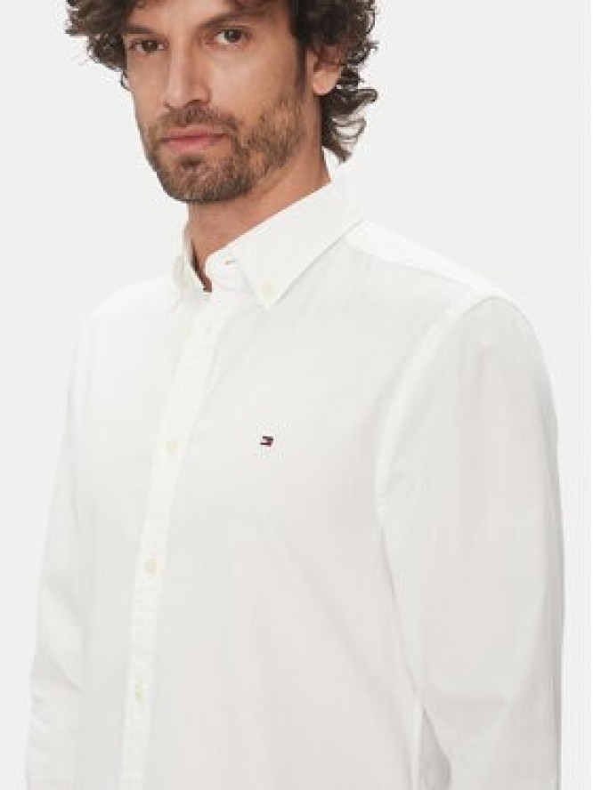 Tommy Hilfiger Koszula MW0MW38556 Biały Slim Fit