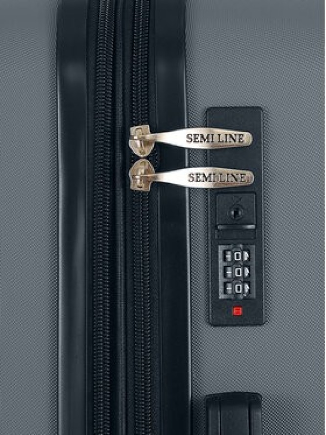 Semi Line Walizka średnia T5924-2 Czarny