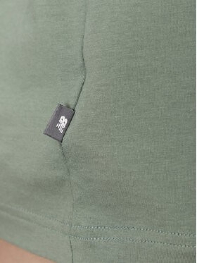 New Balance T-Shirt MT51924 Zielony Relaxed Fit