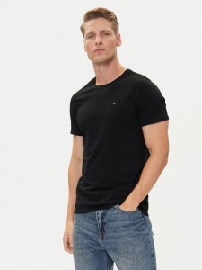 Tommy Jeans T-Shirt DM0DM04411 Czarny Slim Fit