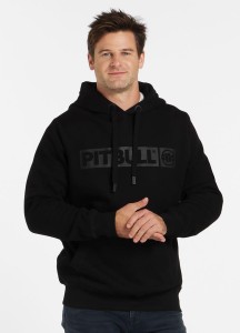 Bluza męska Pitbull z kapturem Hilltop Black
