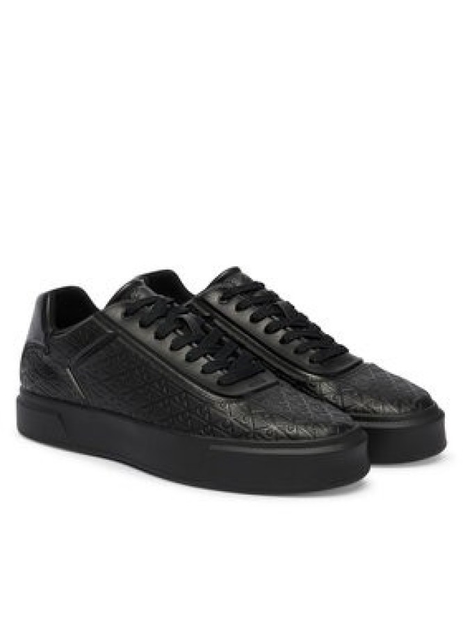 Calvin Klein Sneakersy Beasket Cup Oxf Lup Hf Aop Lth HM0HM02132 Czarny