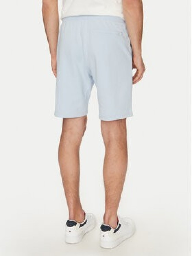 Tommy Hilfiger Szorty materiałowe Essential Terry Sweatshort MW0MW37240 Błękitny Regular Fit