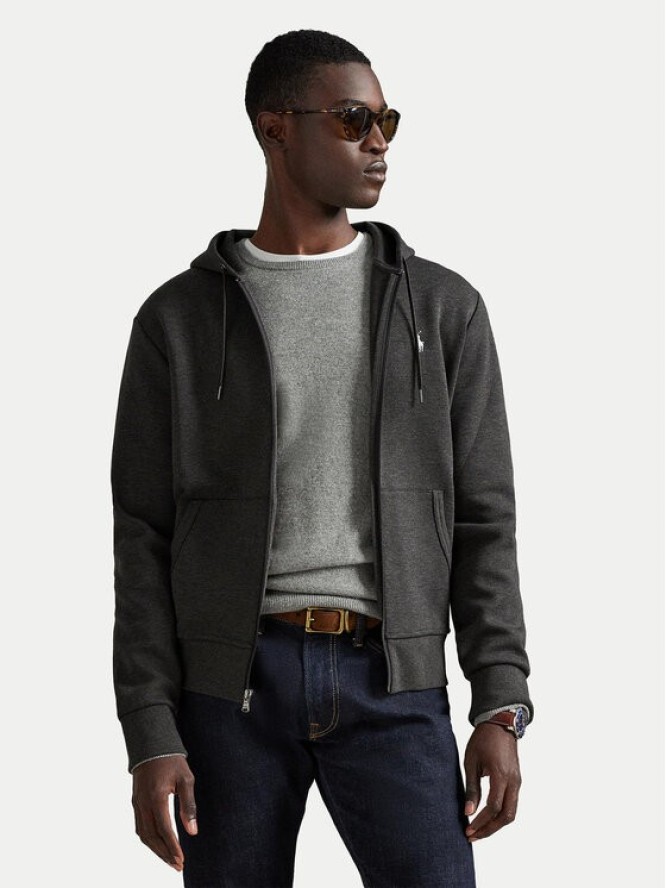 Polo Ralph Lauren Bluza 710881517093 Szary ciemny Regular Fit