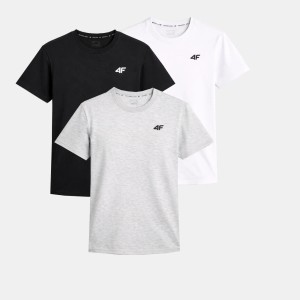 ZESTAW KOSZULEK MĘSKICH 4F KOMPLET 3 SZTUKI T-SHIRT TTSHM3341