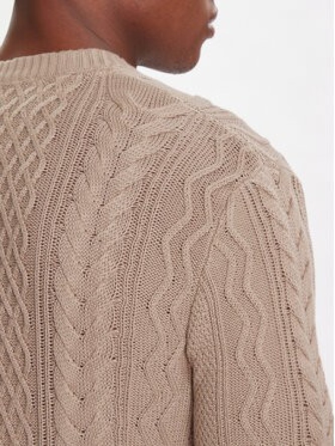 Tommy Jeans Sweter DM0DM22101 Brązowy Regular Fit