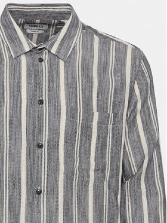 Solid Koszula 21108155 Niebieski Regular Fit