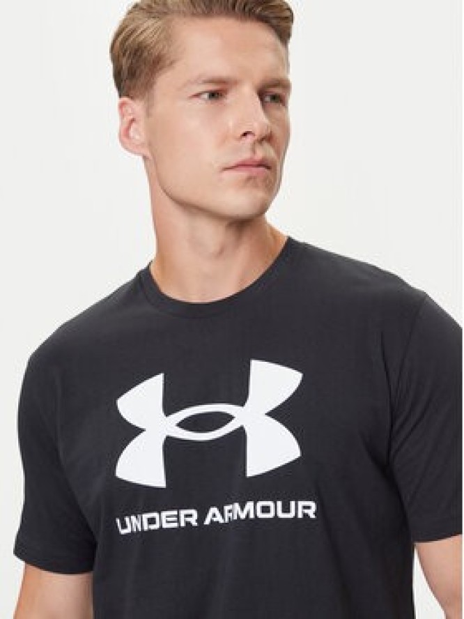 Under Armour T-Shirt Ua Sportstyle Logo Update Ss 1382911-001 Czarny Loose Fit