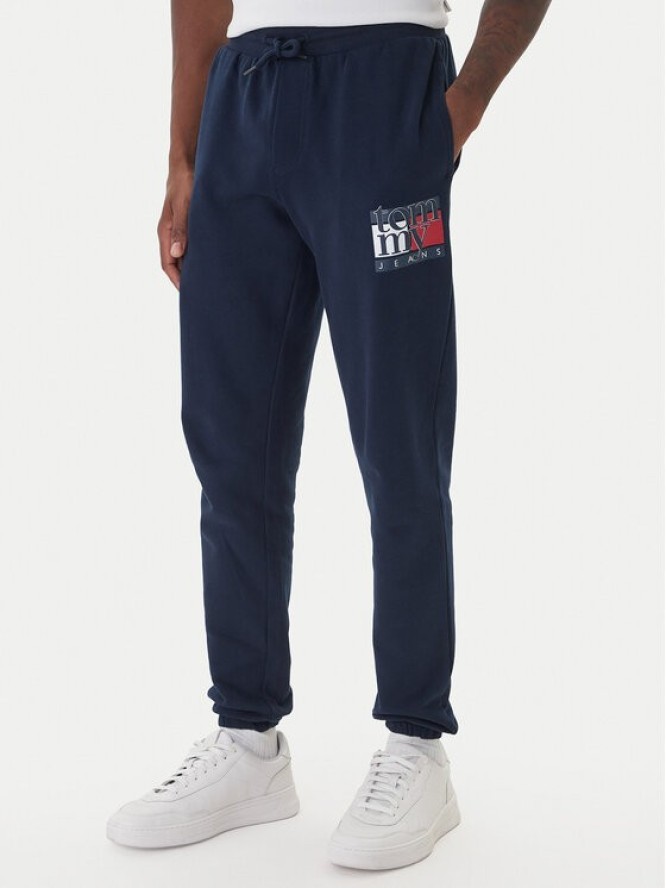 Tommy Jeans Spodnie dresowe DM0DM22094 Granatowy Relaxed Fit