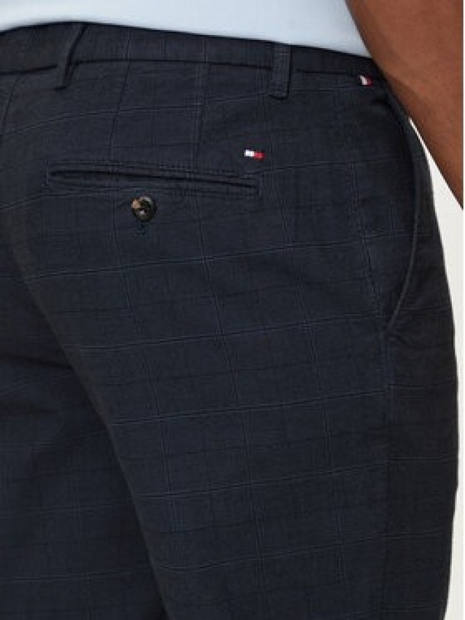 Tommy Hilfiger Chinosy Denton MW0MW35644 Granatowy Straight Fit
