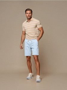 Szorty jeansowe jogger - błękitny