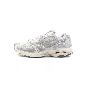 Buty Mizuno Wave Rider 10 Białe Metaliczne