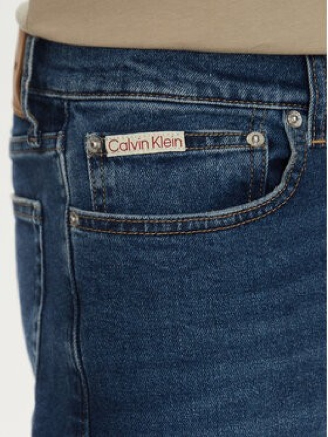 Calvin Klein Jeans Szorty jeansowe J30J327184 Niebieski Slim Fit