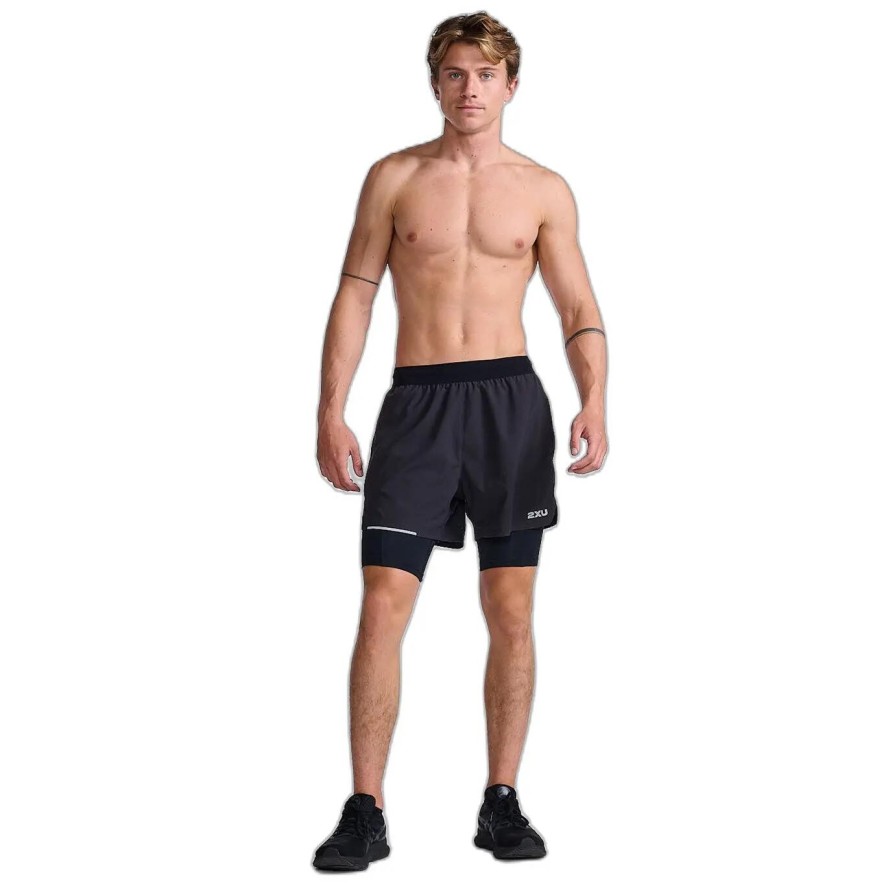 Spodenki 2w1 5-calowe 2XU Aero