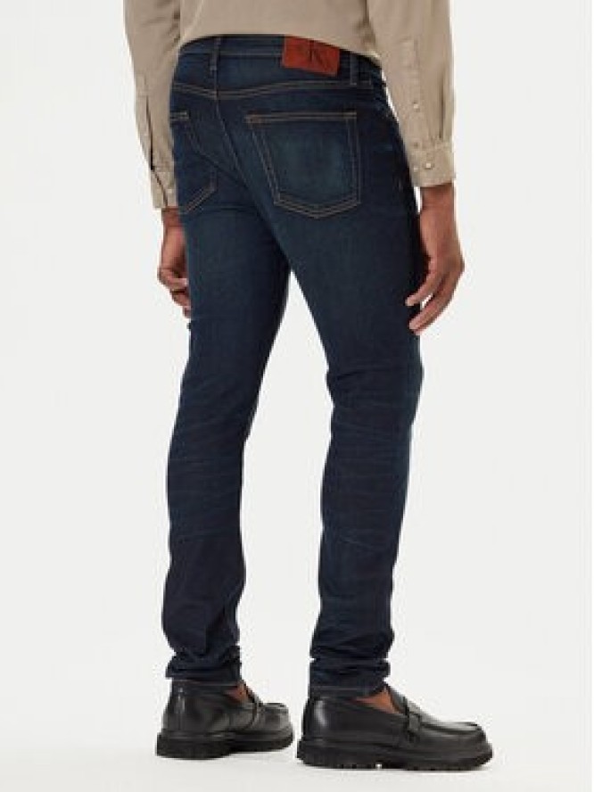 Calvin Klein Jeans Jeansy LV04RD718G Granatowy Skinny Fit