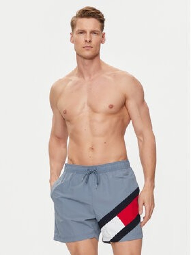 Tommy Hilfiger Szorty kąpielowe UM0UM02048 Niebieski Slim Fit