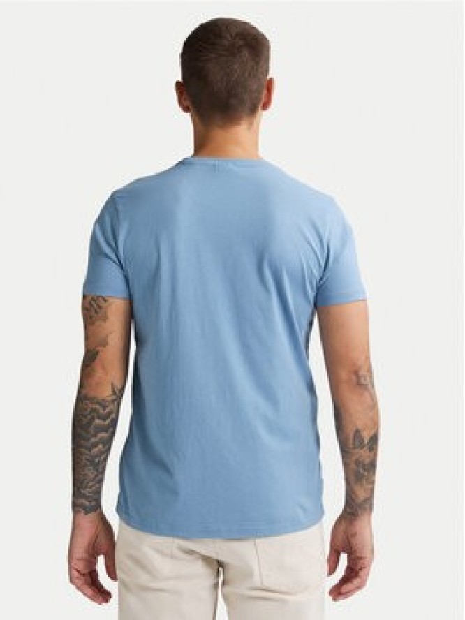 Petrol Industries T-Shirt M-ROS-TSR002 Błękitny Regular Fit