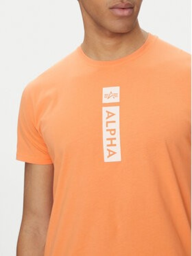 Alpha Industries T-Shirt 146509 Pomarańczowy Regular Fit