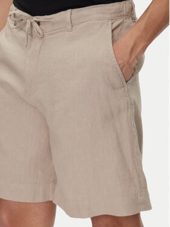 Selected Homme Szorty materiałowe 16097541 Beżowy Loose Fit