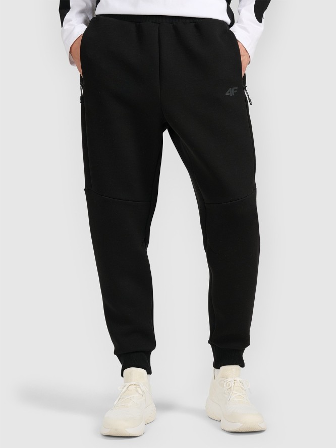 4F Spodnie dresowe joggery męskie - czarne L